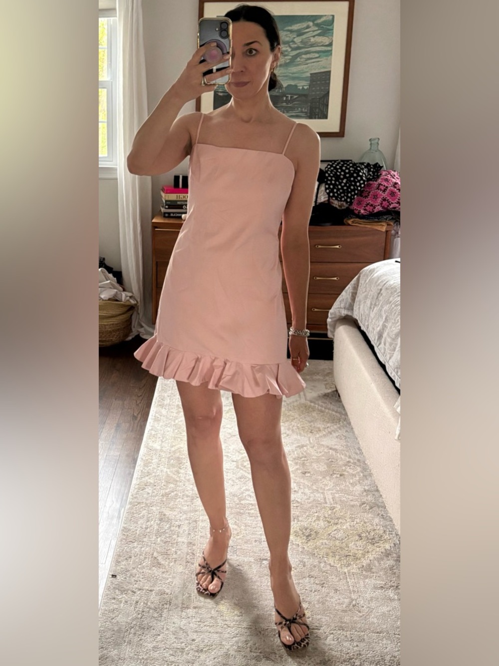 Bardot Pink Havana Mini Dress NWT